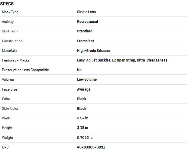 Scubapro Devil Black
