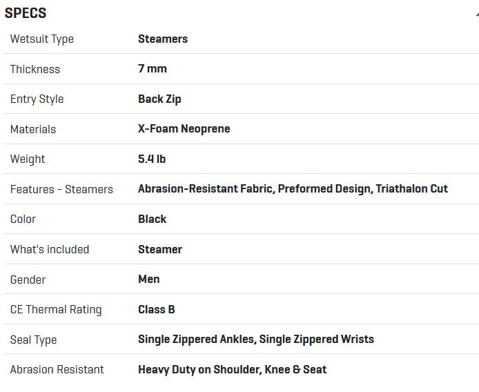 Scubapro Oneflex 7mm