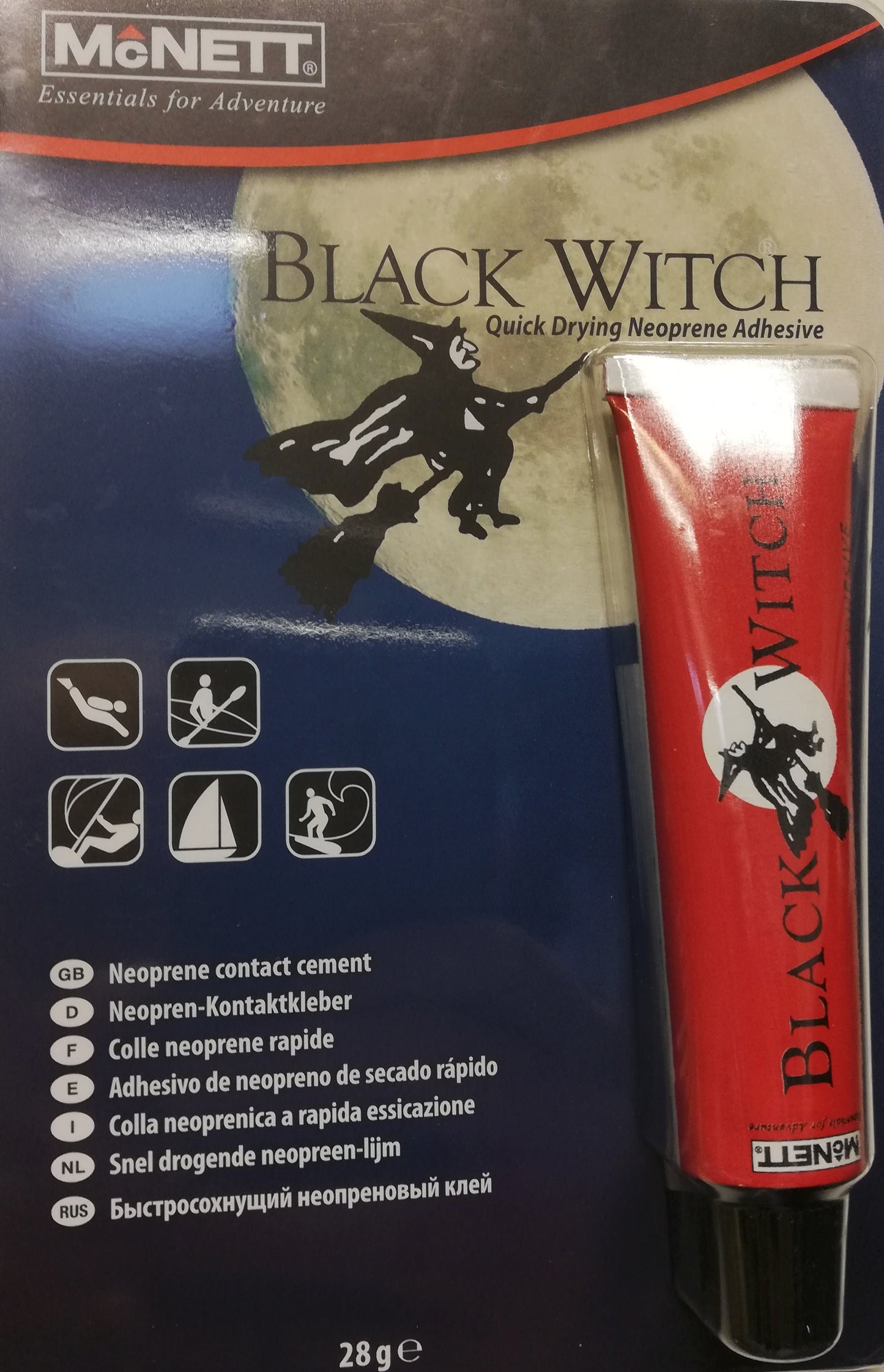 McNett Black Witch Neoprene adhesive