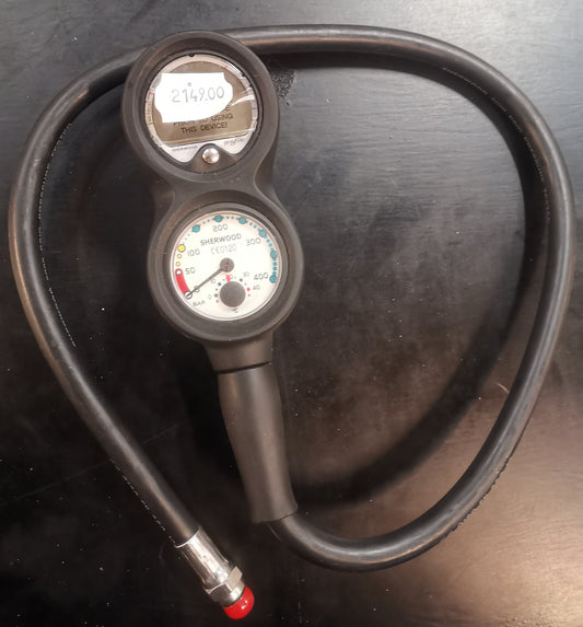 Pressure gauge and dive computer